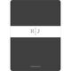 Charcoal Initial Connection Photo Save the Date Cards Image 5 of 6